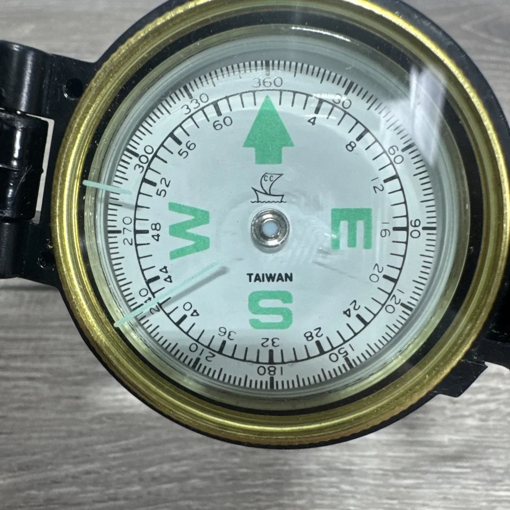 Vintage Engineer Lensatic Compass Directional Hiking Navigation